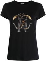 Roberto Cavalli t-shirt à logo imprimé - Noir - thumbnail