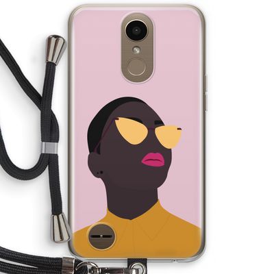 Yellow glasses: LG K10 (2017) Transparant Hoesje met koord