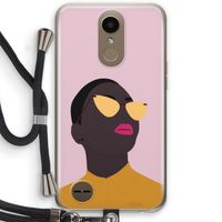 Yellow glasses: LG K10 (2017) Transparant Hoesje met koord