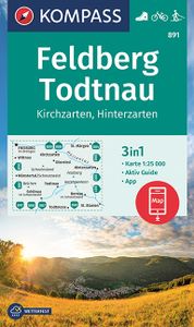 Wandelkaart 891 Feldberg - Todtnau | Kompass