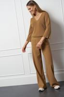 Linay 3/4 sleeve pullover - caramel - 13125