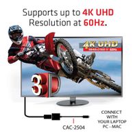 CLUB3D USB 3.1 Type C to HDMI 2.0 UHD 4K 60HZ Active Adapter - thumbnail