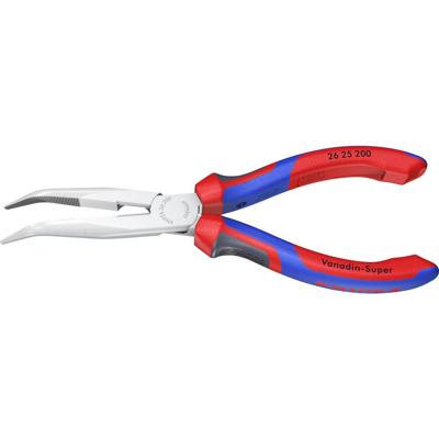 Knipex 26 25 200 Platte rondbektang Elektronica en fijnmechanica 40° gebogen Vanadium elektrostaal 200 mm