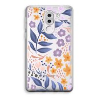 Flowers with blue leaves: Honor 6X Transparant Hoesje