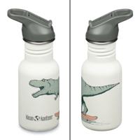 Klean Kanteen Kidsportfles - Lekvrij Dino Skate White