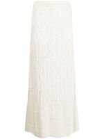 Le Kasha jupe Amon longue en crochet - Blanc