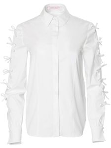 Carolina Herrera chemise à détail de nœud - Blanc