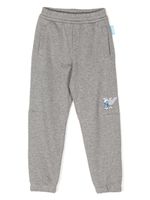 Emporio Armani Kids x Smurfs pantalon de jogging à logo brodé - Gris