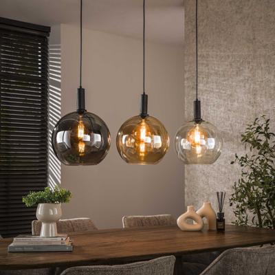 LifestyleFurn Hanglamp 'Janetta' Glas, 3-lamps