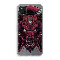 Hell Hound and Serpents: Google Pixel 4a Transparant Hoesje