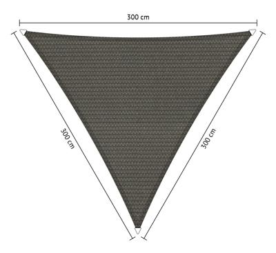 Driehoek 3,00x3,00x3,00 m Cool Grey - Shadow comfort