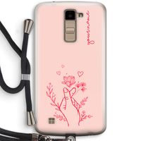 Giving Flowers: LG K10 (2016) Transparant Hoesje met koord