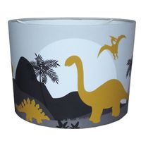 Designed4Kids hanglamp Dino Grijs Oker Maat - thumbnail