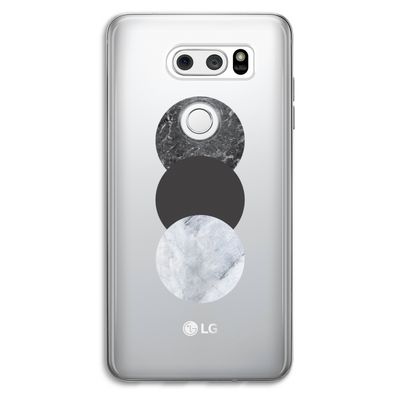 Marmeren cirkels: LG V30 Transparant Hoesje