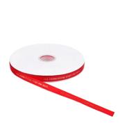 Vol verwachting ... lint rood 12mm x 100 meter
