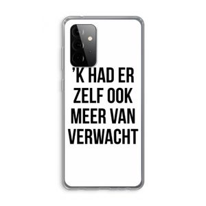 Meer verwacht: Samsung Galaxy A72 Transparant Hoesje
