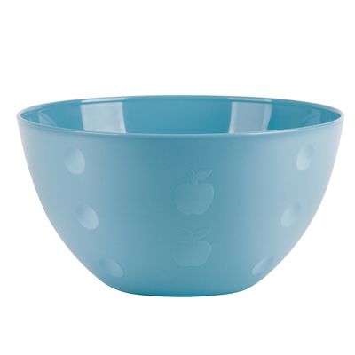 Serveerschaal/slakom - pastel blauw - 5 liter - kunststof - D26 x H14 cm