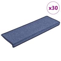 Trapmatten 30 st 65x25 cm blauw