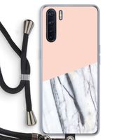 A touch of peach: Oppo A91 Transparant Hoesje met koord