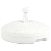 VidaXL Parasolvoet gevuld met zand/water 20 l kunststof rattan wit
