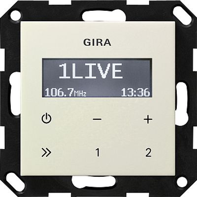Gira inbouw radio creme glanzend 228401