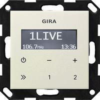 Gira inbouw radio creme glanzend 228401 Gira inbouw radio creme glanzend 228401