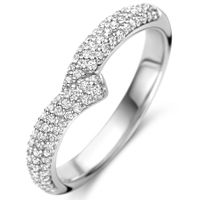 TI SENTO-Milano 12265ZI Ring zilver-zirconia wit 3 mm - thumbnail