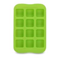 Siliconen chocolade mal lade creatieve geometrie gevormde Ice Cube cake decoratie schimmel vorm: vierkant (groen)