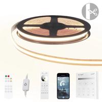 4 meter helder wit led strip cob met 600 leds per meter - complete set 4 meter helder wit led strip cob met 600 leds per meter - complete set