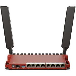 Mikrotik L009UiGS-2HaxD-IN draadloze router Gigabit Ethernet Single-band (2.4 GHz) Rood