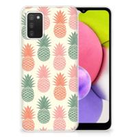Samsung Galaxy A03S | Siliconen Case | Ananas
