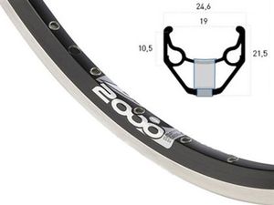 Ryde Velg 26 inch / 559 zac2000 str20 zwart 36 geslepen zijkant
