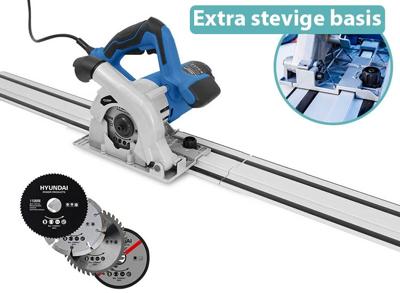 HYUNDAI Invalzaag 1.050 W - incl. geleide rail - softgrip handvatten