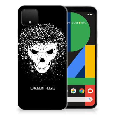 Silicone Back Case Google Pixel 4 XL Skull Hair