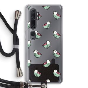 Vogeltjes: Xiaomi Mi Note 10 Pro Transparant Hoesje met koord
