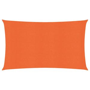 Zonnezeil 160 g/m rechthoekig 4x7 m HDPE oranje