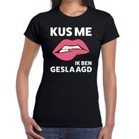 Kus me ik ben geslaagd t-shirt zwart dames 2XL  -