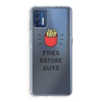 Fries before guys: Motorola Moto G9 Plus Transparant Hoesje