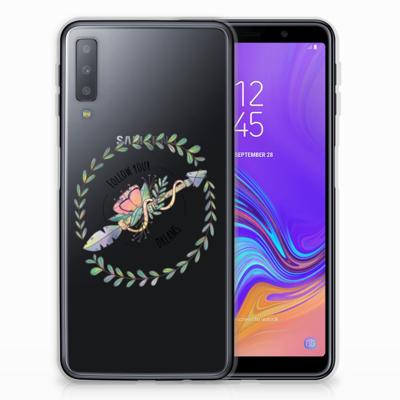 Samsung Galaxy A7 (2018) Telefoonhoesje met Naam Boho Dreams Samsung Galaxy A7 (2018) Telefoonhoesje met Naam Boho Dreams