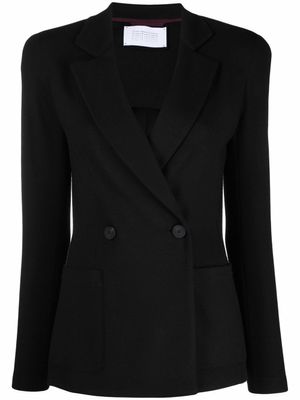 Harris Wharf London blazer croisé en laine vierge - Noir