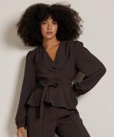 overslag top peplum overslag top peplum