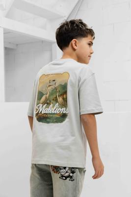 Malelions Heron T-Shirt Kids Lichtgrijs - Maat 140 - Kleur: Gebroken Wit | Soccerfanshop