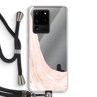 Peach bath: Samsung Galaxy S20 Ultra Transparant Hoesje met koord