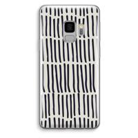 Moroccan stripes: Samsung Galaxy S9 Transparant Hoesje