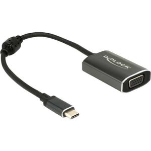 USB-C male > VGA female met PD functie Adapter