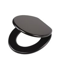 Toiletzitting Tiger Leatherlook Hout Zwart Toiletzitting Tiger Leatherlook Hout Zwart