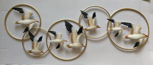 Wanddecoratie Meeuwen in ringen