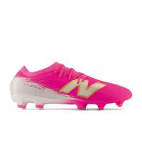 New Balance Furon V8 Pro Gras Voetbalschoenen (FG) Felroze Wit Goud