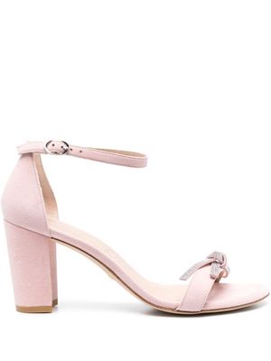 Stuart Weitzman sandales en daim à talon 90 mm - Rose