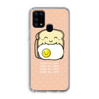 Sleep All Day: Samsung Galaxy M31 Transparant Hoesje